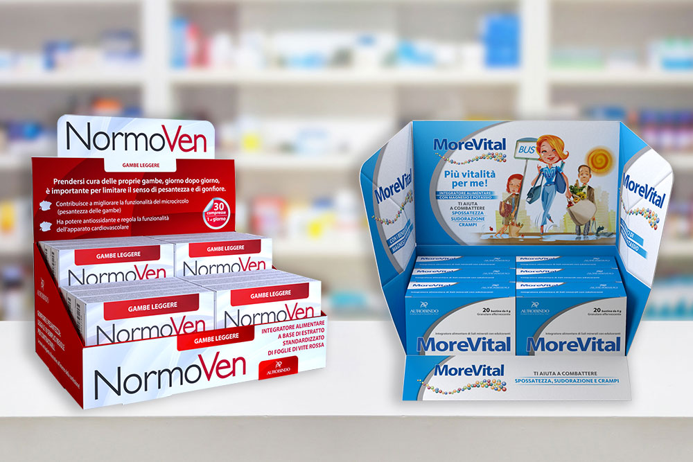 Display da banco per prodotti farmaceutici