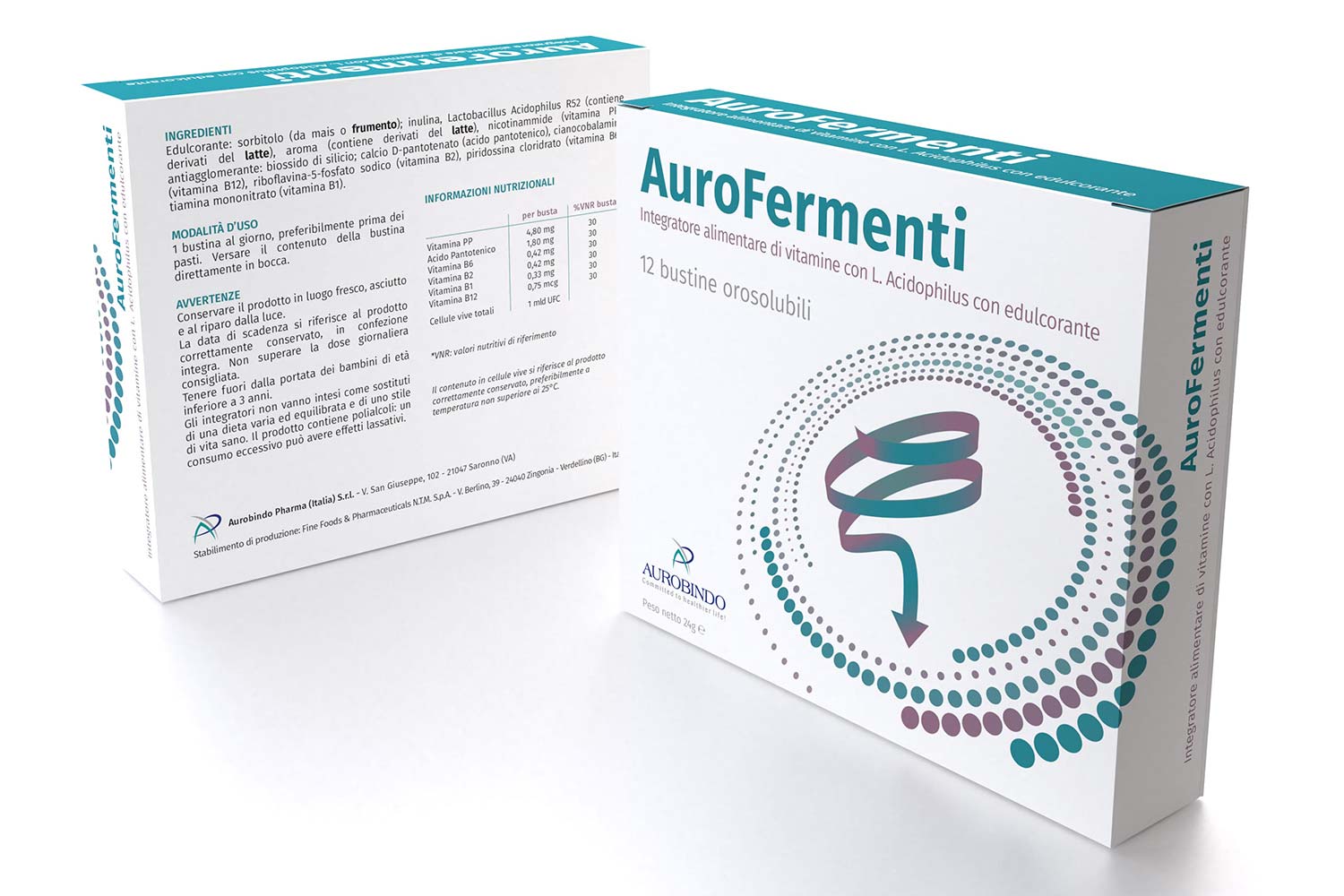 Aurofermenti: packaging