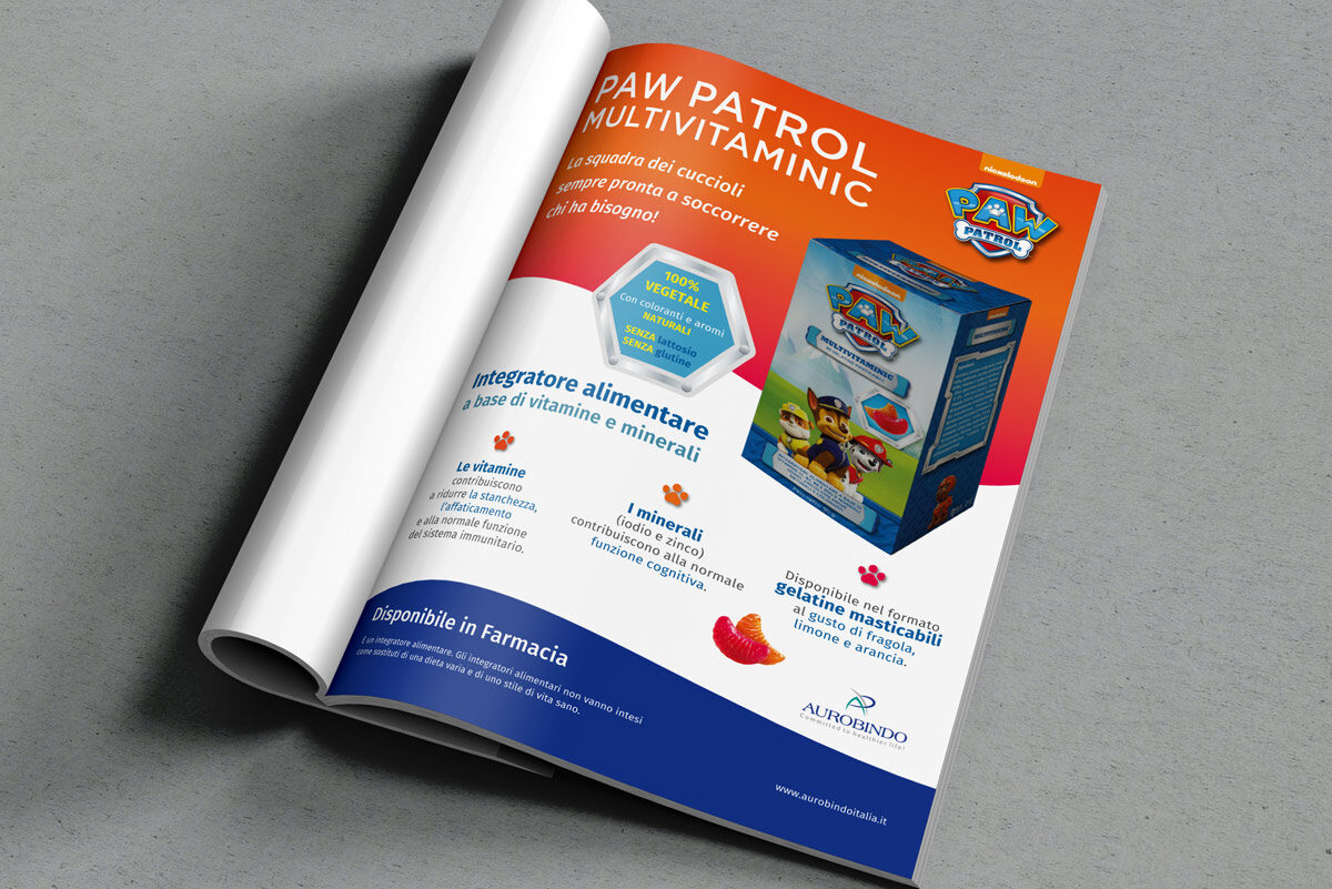 ADV di prodotto per magazine di settore per Aurobindo Pharma Italia