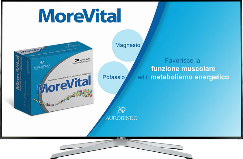 Screen del Video di presentazione dei prodotto della Linea More per Aurobindo Pharma Italia
