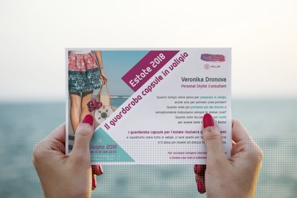 Cartolina dell'Evento Personal Stylist Estate 2018 di Veronika Dronova