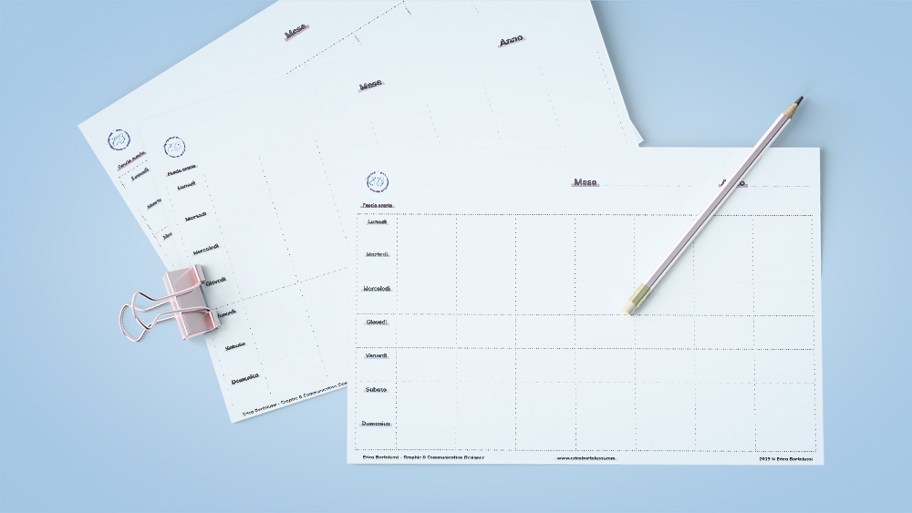 Open Planner Settimanale di Erica Bortolussi
