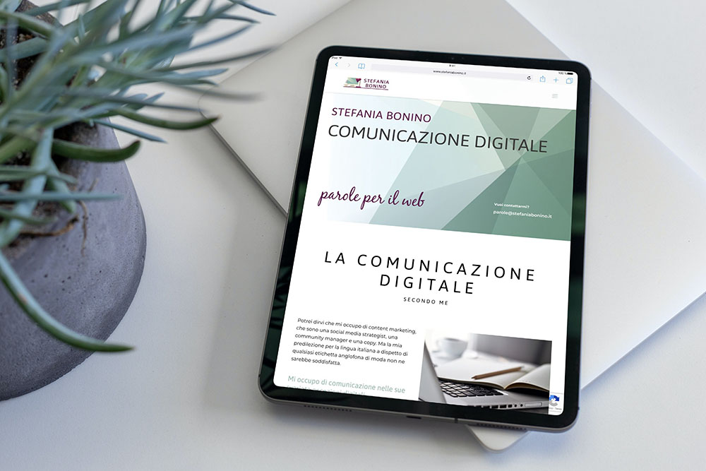 Stefania Bonino_sito web visto da tablet