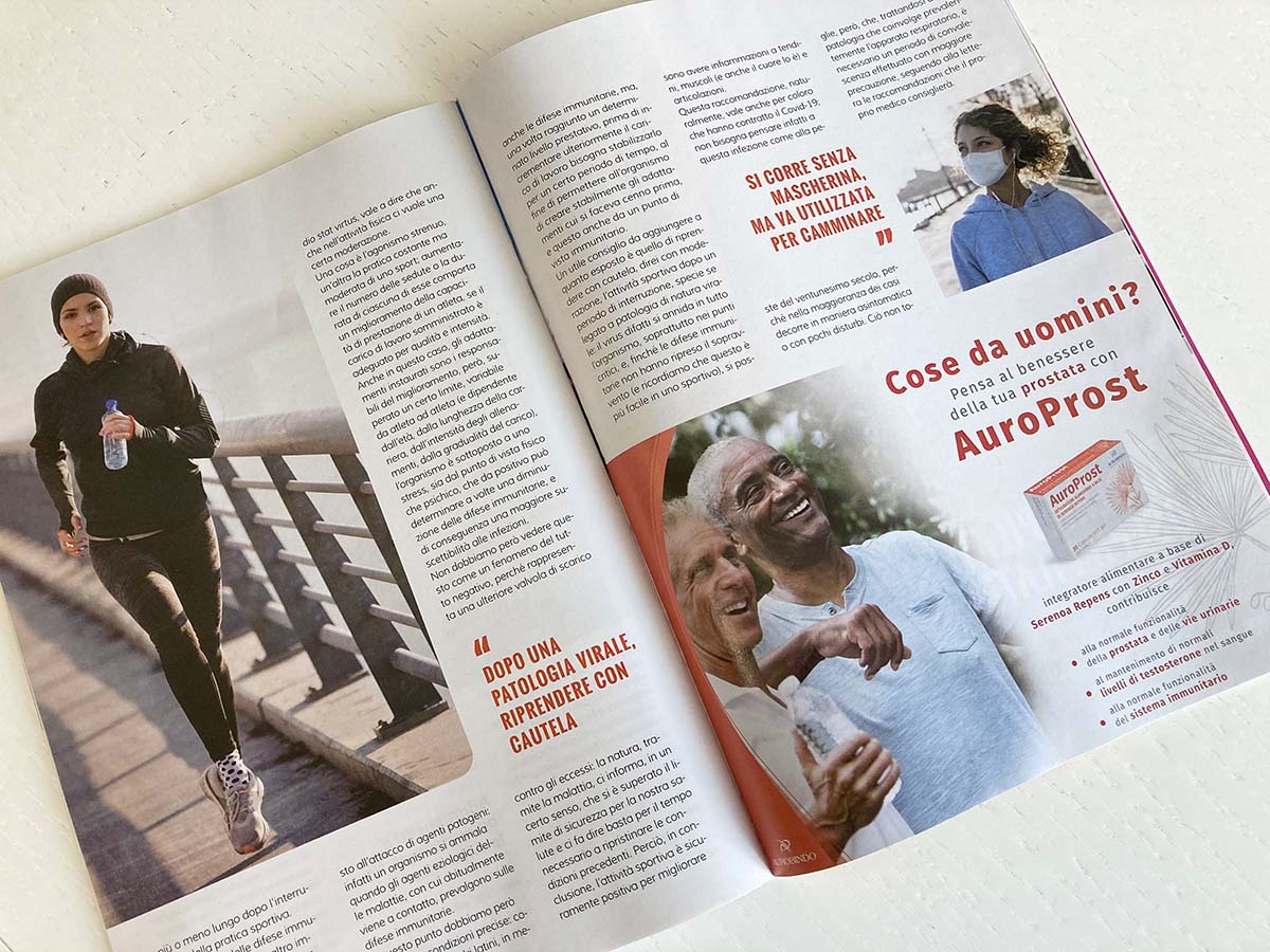 ADV per il prodotto Auroprost su rivista di settore