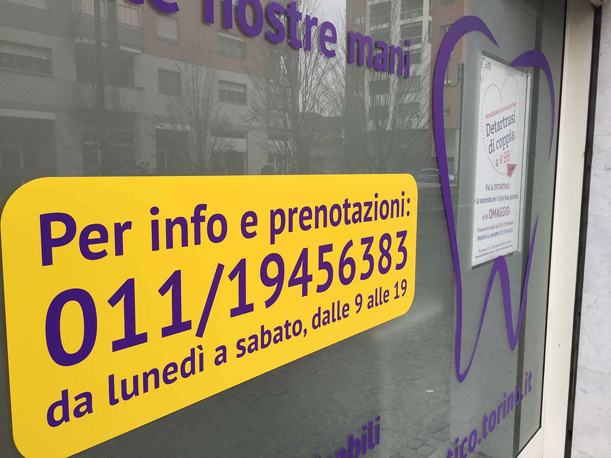 Centro Dentistico San Paolo dettaglio vetrina_Erica Bortolussi