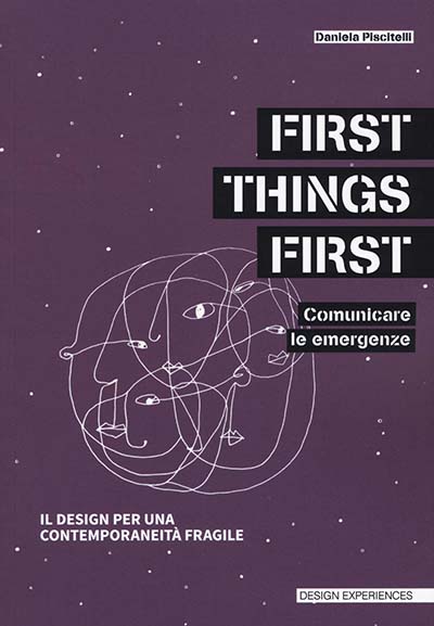 Copertina del libro "First things first", autore Daniela Piscitelli, Ed ListLab