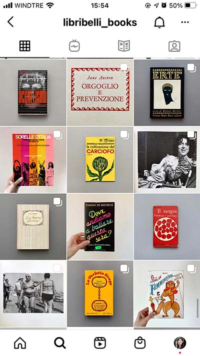 Anteprima del profilo Instagram di @Libribelli_books