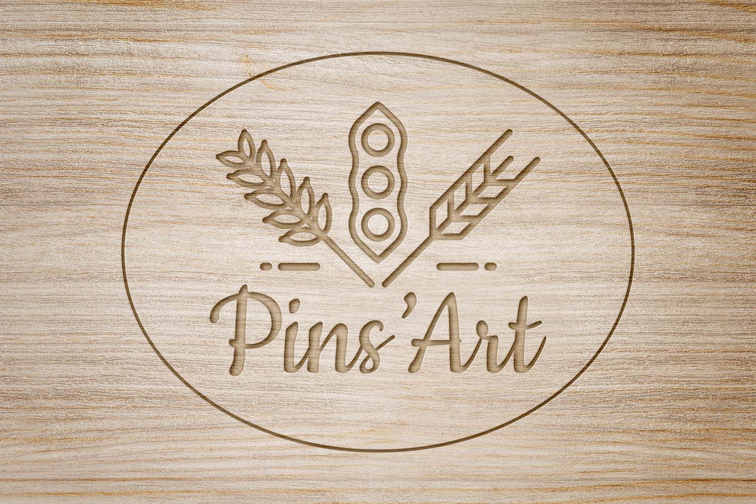 Logo per pinseria a Torino Pin'Art
