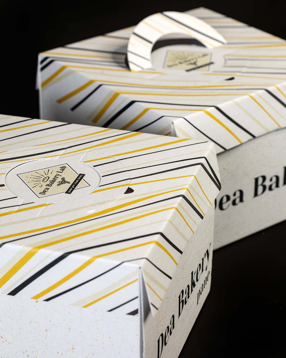 Dea Bakery Lab dettaglio scatola packaging panettone_design by Erica Bortolussi