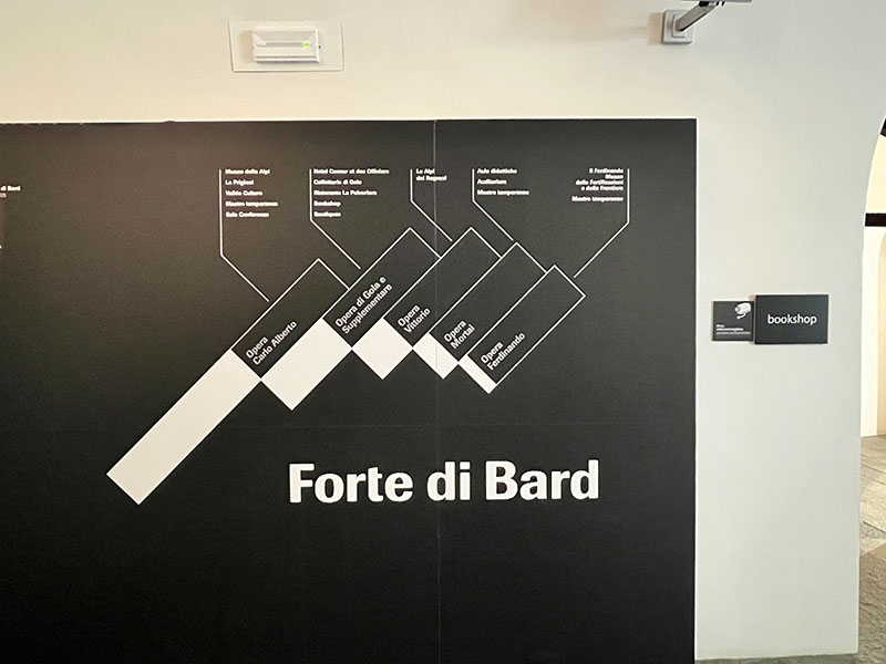 Pannello informativo Forte di Bard_foto di Erica Bortolussi