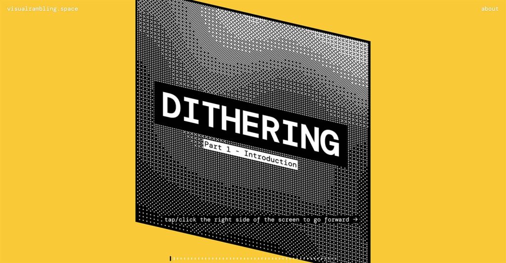 Immagine del progetto sul Dithering di Damar